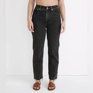 Madewell Curvy Perfect Vintage Straight Jeans 33 lunar wash